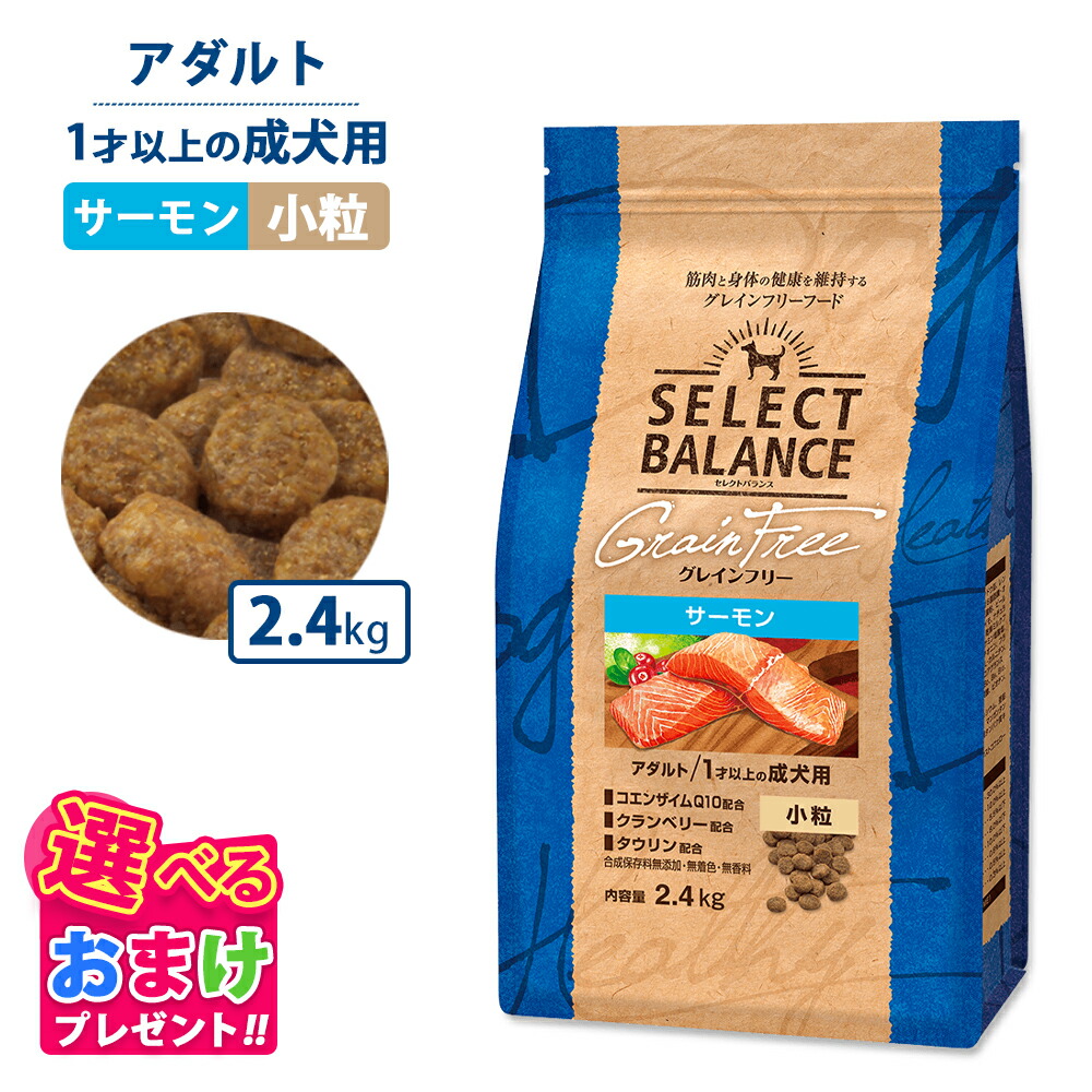 楽天市場】410円OFF クーポン おまけ付き セレクトバランス グレインフリー アダルト チキン 小粒 2.4kg ドッグフード 犬 イヌ 成犬  ペット 健康 無着色 無香料 無添加 総合栄養食 : ペッツチョイスショップ