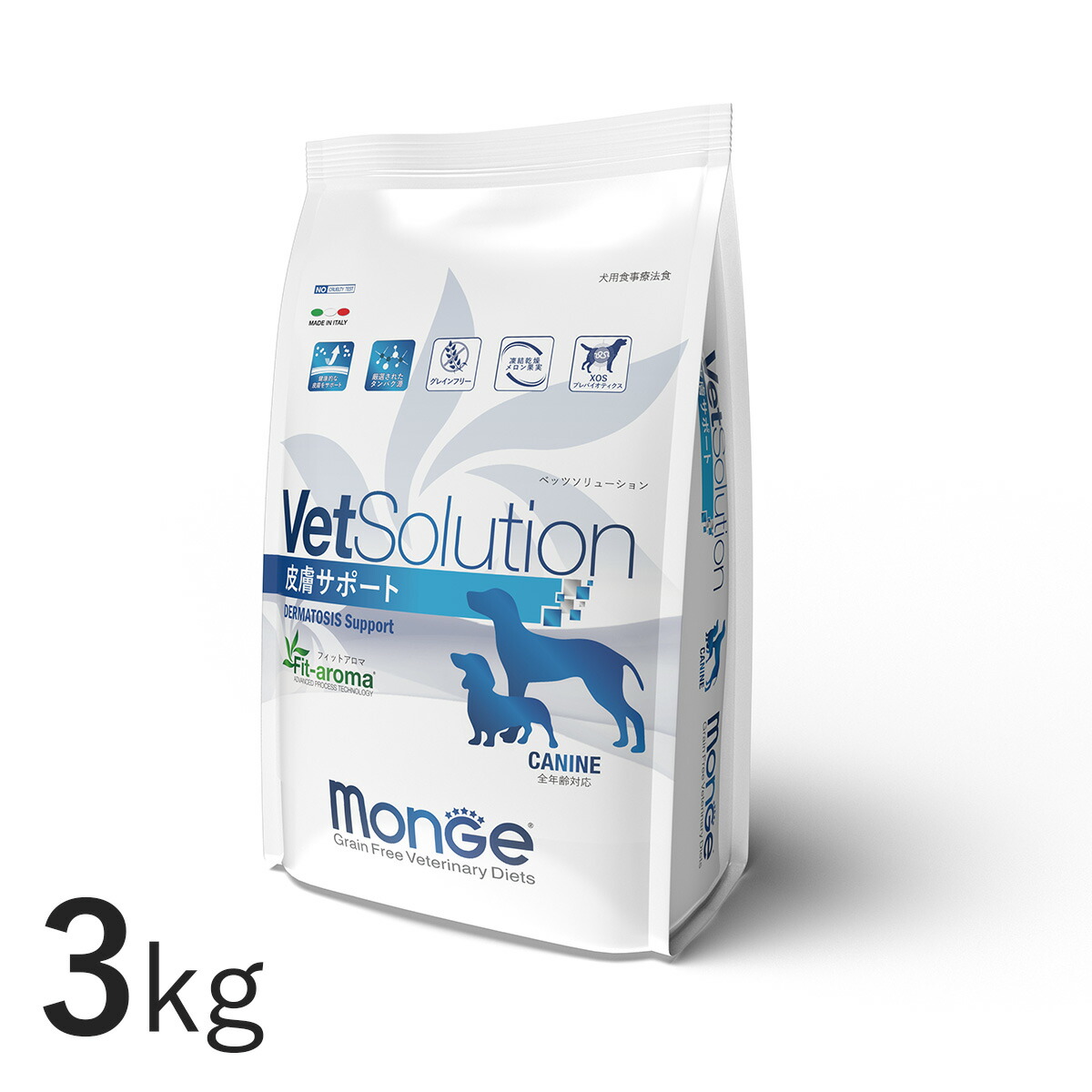 楽天市場】【新規格】VetSolution 犬用 皮膚サポート 3kg×2袋 【Monge 楽天市場】【新規格】VetSolution 犬用 皮膚サポート 3kg×2袋 【Monge