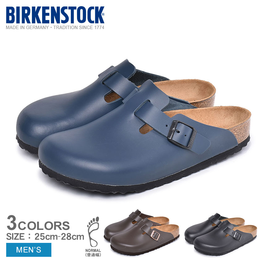 上質で快適 Birkenstock ビルケンシュトック サンダル メンズ ボストン Boston Bs 靴 天然皮革 レザー コンフォート おしゃれ カジュアル シンプル レジャー フェス 軽い 歩きやすい 柔らかい Eva アウトドア 男性 プレゼント 父の日 サボ ブルー ブラウン ブラック