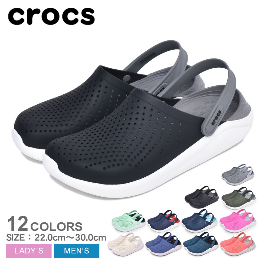 楽天市場 限定クーポン対象 4 28 9 59迄 Crocs クロックス サンダル ライトライド クロッグ Literide Clog 4592 メンズ レディース シューズ クロッグサンダル ブランド レジャー グレー 靴 軽量 黒 緑 ミント ネイビー 赤 白 ピンク グレー Via Torino