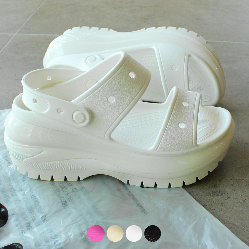 【関税込み】Crocs ホワイト Mega Crush サンダル 楽天市場】クロックス crocs【メンズ レディース サンダル】Mega