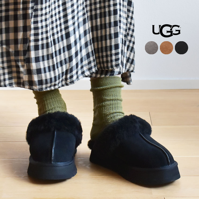 550円クーポン対象 アグ シューズ レディース Ugg W ディスケット スリッパ サンダル ルームシューズ ブランド シンプル カジュアル ナチュラル オフィス ファー ボア フラット 靴 室内履き 会社 おしゃれ お出かけ 履きやすい ブラック 黒 ベージュ グレー Sale Novix Com