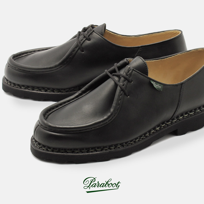 Paraboot MICHAEL/MARCHE Ⅱ ブラック Paraboot Men's Michael / Marche II - Lis Noir – Totem Brand Co.