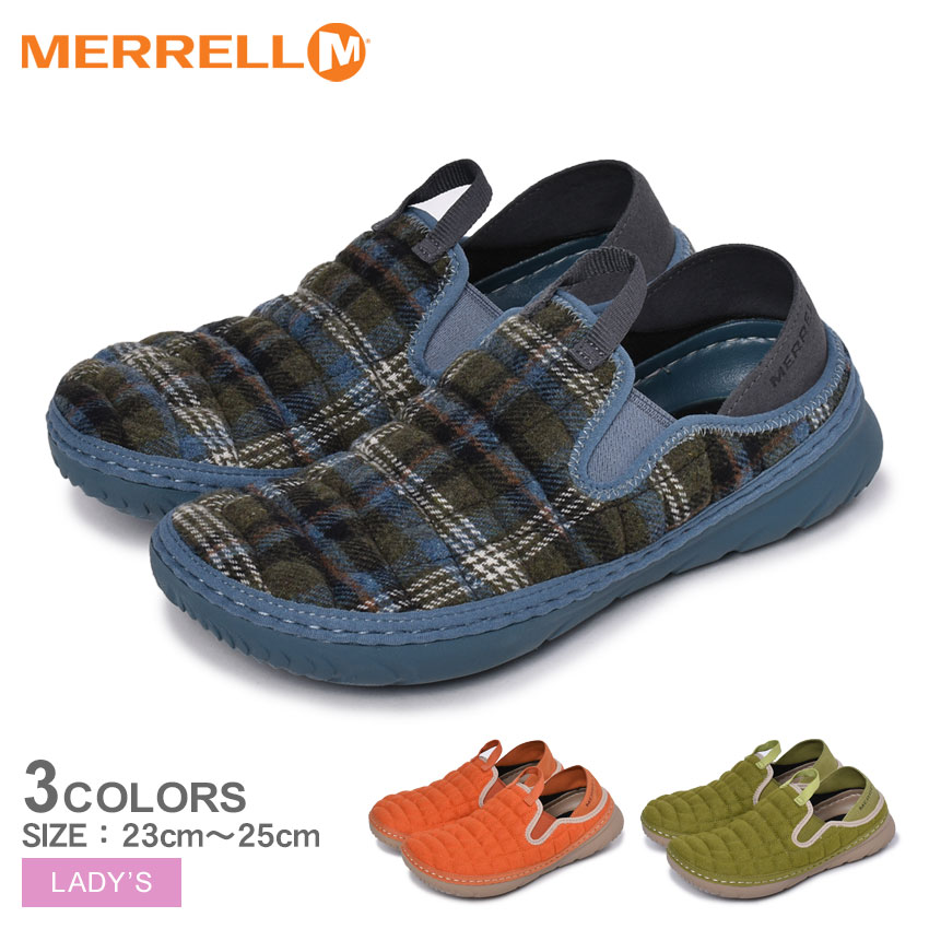 人気の贈り物が キャンプ アウトドア スリッポン スニーカー シューズ 靴 ハットモック Merrell レディース モックシューズ 9 59迄 メレル 1 4 300円クーポン対象 レジャー Moc Hut グリーン オレンジ ブルー コンフォートシューズ フェス 1665 0127 Adrm Com Br