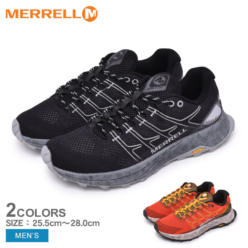 新版 楽天市場 メレル スニーカー メンズ Merrell モアブ フライト ハイキングシューズ トレイルランニング シューズ 靴 ブランド アウトドア シンプル カジュアル 軽量 おしゃれ 山 登山 ハイキング ウォーキング ブラック 黒 オレンジ Moab Flight Via Torino