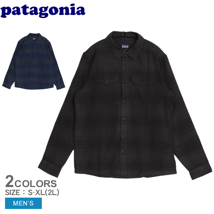 patagonia/パタゴニア ミッドウェイト フィヨルド フランネルシャツ メンズ・ロングスリーブ・オーガニックコットン・ミッドウェイト