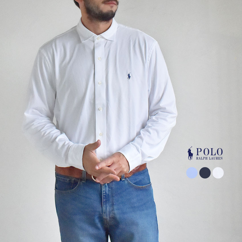 大人気 ラルフローレン　ワンポイント刺繍リネンシャツ　ホワイト×ブルー　XL 大人気 ラルフローレン ワンポイント刺繍リネンシャツ ホワイト