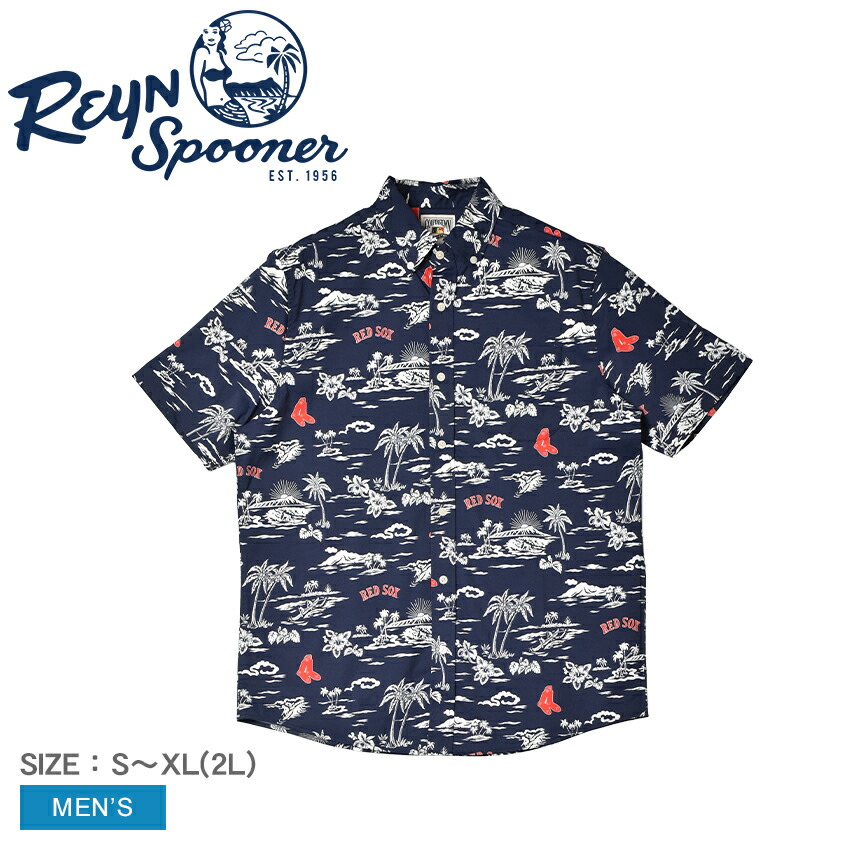 Reyn Spooner　レインスプーナー　メジャーリーグ　野球　アロハシャツ reyn spooner レインスプーナー REYN SPOONER 半袖 アロハシャツ