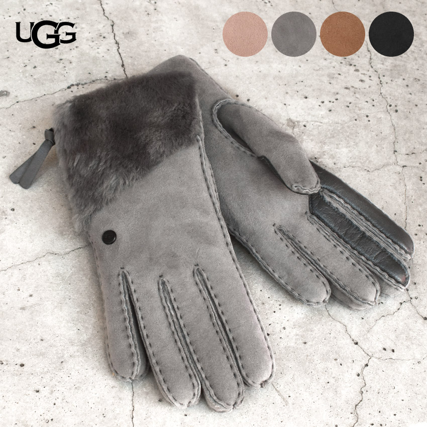 楽天市場】アグ 手袋 UGG シープスキン グローブ ダブルジップ