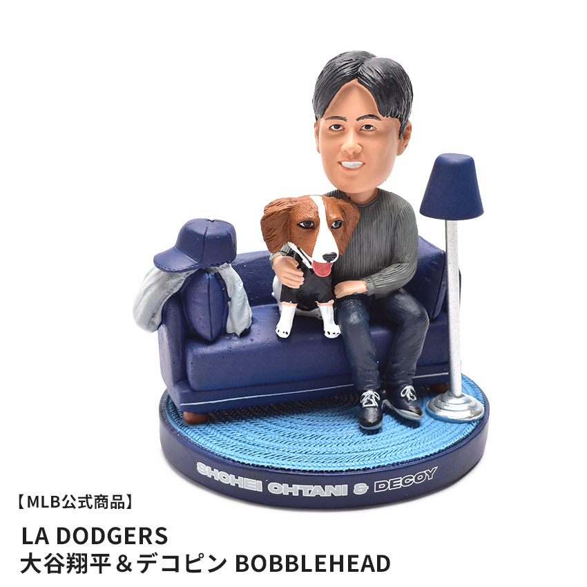 《限定クーポン配布》大谷翔平 フィギュア MLB公式商品 野球 メジャーリーグベースボール ボブルヘッド MAJOR LEAGUE BASEBALL BOBBLEHEAD LA DODGERS OHTANI SHOHEI ＋ DECOY バブルヘッド 首振り人形 ロサンゼルス・ドジャース デコピン LOS ANGELES DODGERS画像