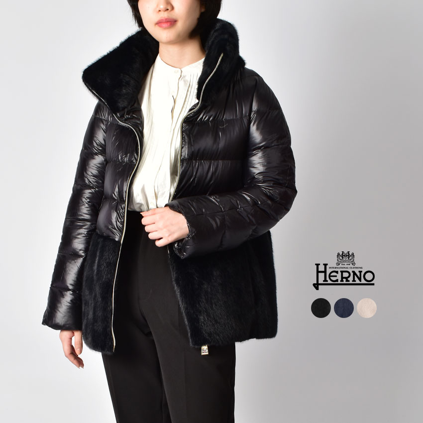 楽天市場】ヘルノ HERNO フード付 ダウンジャケット レディース