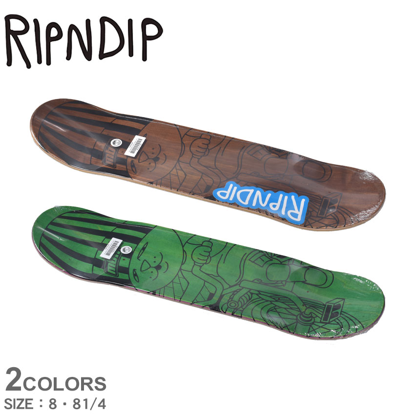 ポイント10倍 枚数限定300円クーポン対象 Ripndip ボード メンズ リップンディップ マスト ビー Ridin ボード スポーツ ブランド おしゃれ スケート 猫 カジュアル ストリート ロゴ おしゃれ ブラック 黒 ブラウン グリーン Rnd4778 Must Be Ridiw Board 最終値下げ