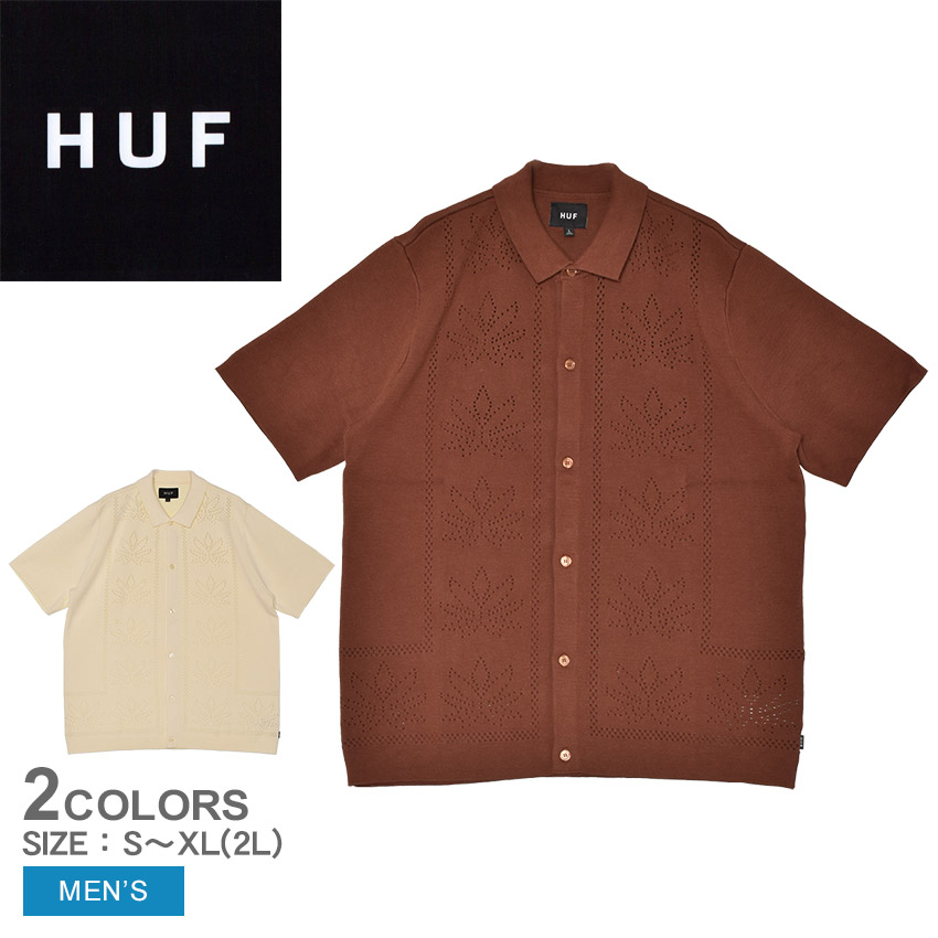 【希少L、ジップカーディガン】HUFアーガイルニット古着ストリート茶総柄長袖. 希少XL、ジップカーディガン】HUFアーガイルニット古着