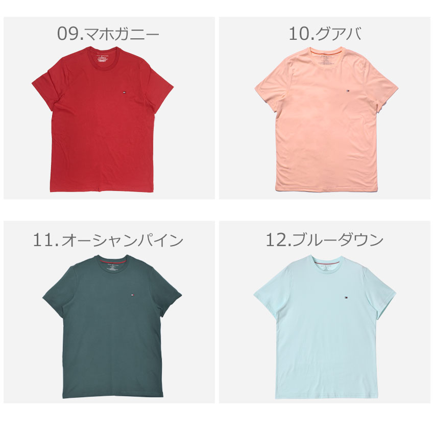 適切な価格 《限定クーポン配布》 TOMMY HILFIGER トミーヒルフィガー Tシャツ メンズ シンプル 綿 コットン コア フラッグ  09T3139 クルーネック 無地 大きいサイズ クールビズ 夏 服 半袖 トップス おしゃれ ピンク グレー 黒 水色 青 ブルー  clippingoffice.com.br