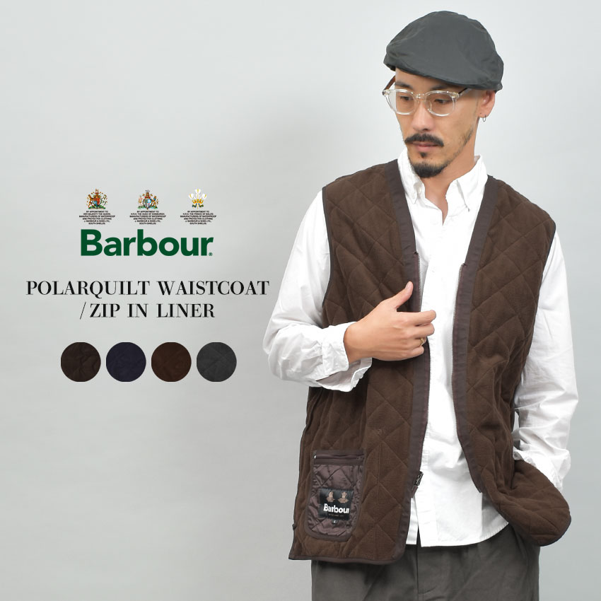 p様 Barbour ファー キルティングベスト サイズ10 Barbour バブアー キルティング ベスト MLI0001 QUILTED