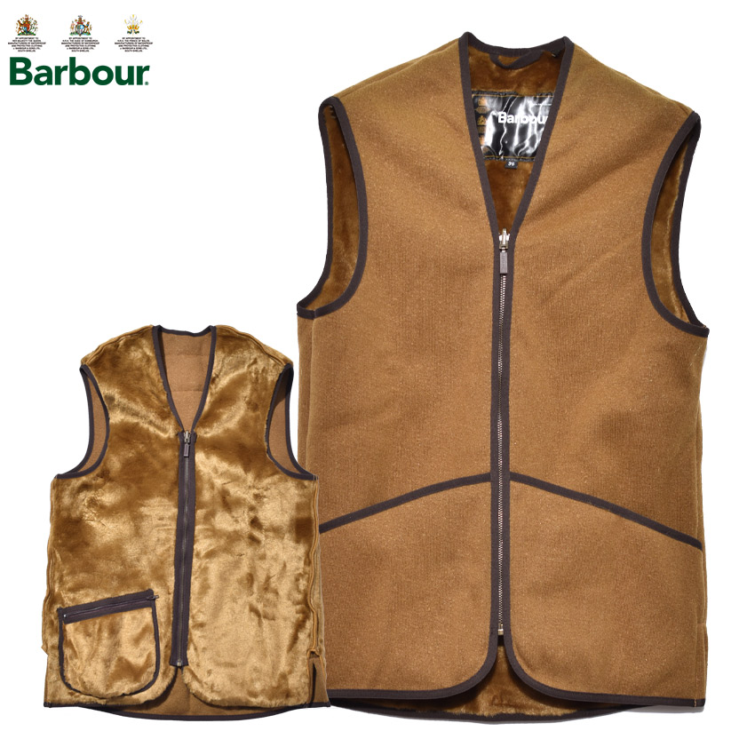 Barbour バブアー ファー ベスト 3ワラント 2ポケット Size34 BARBOUR/バブアー/フロントジップファーライナーベスト（スリム