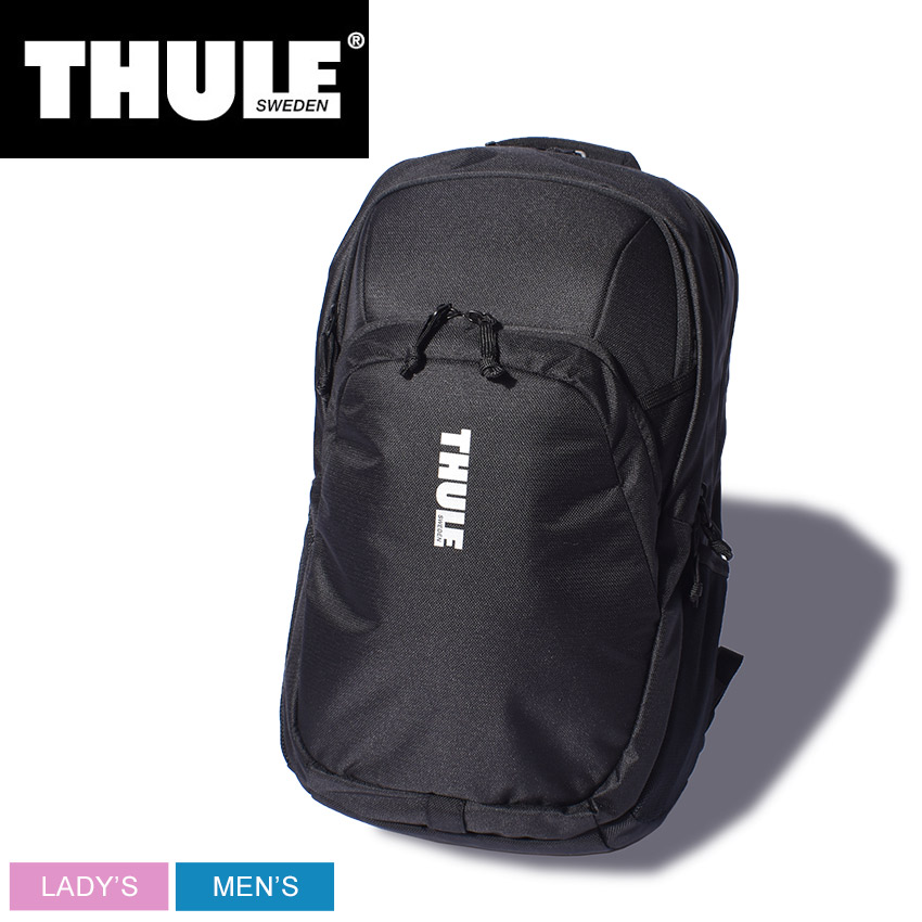 新版 枚数限定300円クーポン対象 スーリー バックパック メンズ レディース Thule Chronical Backpack 26l 鞄 リュック カジュアル モダン ロゴ ビジネス 通勤 通学 アウトドア レジャー 旅行 タウンユース 耐久 通気性 スタイリッシュ ブラック 黒 Tcam4216 バッグ 母