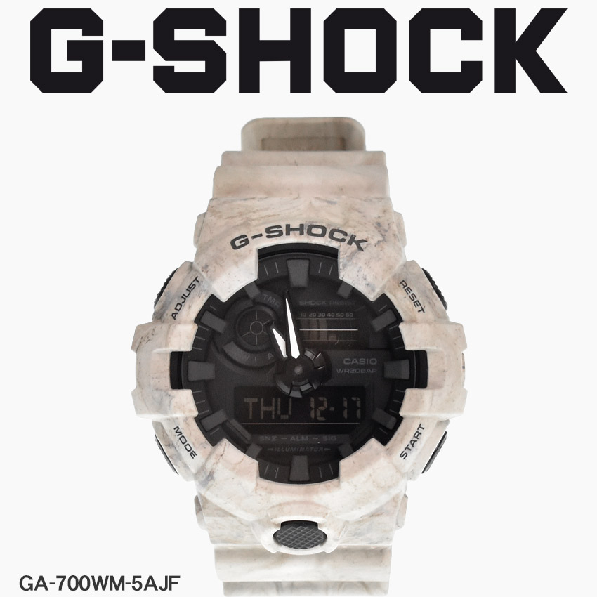 信頼 ジーショック 腕時計 メンズ G Shock Gショック 定番 ウォッチ 時計 デジタル カジュアル ギフト プレゼント 耐衝撃 アウトドア 防水 ホワイト 白 Ga 700wm 5ajp Ga 700wm 5ajp 爆売り Lpmpntb Kemdikbud Go Id