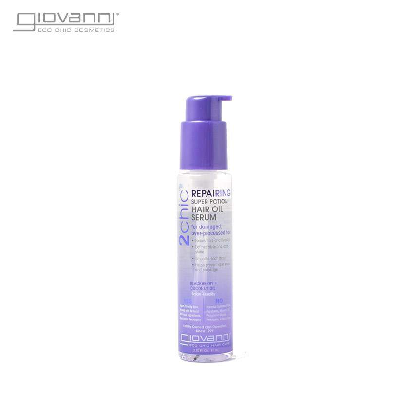 トリートメント ジョバンニ トリートメント GIOVANNI 2chic ダメージ ヘアセラム 81ml ヘアケア ナチュラル コスメ オーガニック 髪の毛 美髪 ツヤ 美容 クセ毛 ヘア美容液 18485 2chic REPAIRING SUPER POTION HAIR OIL SERUM