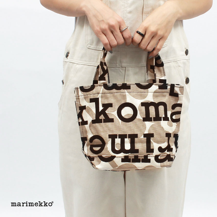 【2023SS】マリメッコ/ Pieni Ahkera Unikko Logo トートバッグ Marimekko - Pieni Ahkera Unikko Logo トートバッグ | HALLOW's