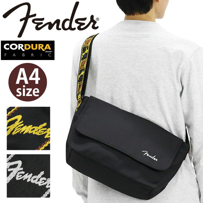 フェンダー ショルダーバッグ Fender フラップタイプ フラップショルダー(L) かばん バッグ 肩掛け 斜め掛け A4 丈夫 シンプル カジュアル ロゴ 大人 メンズ 男性 かっこいい お出掛け 旅行 街用 タウンユース 通勤 通学 黒 ブラック 950-6053 7,538円