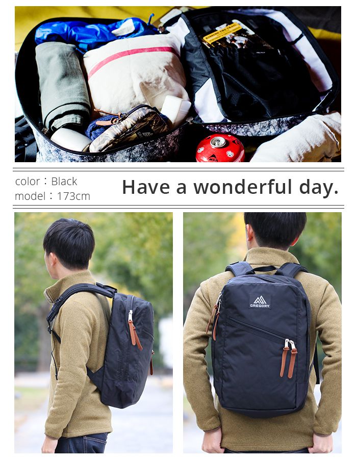 楽天市場 グレゴリー Gregory Classic Overhead Day クラシック オーバーヘッドデイ デイパック メンズ ブラック バイオレット フラップ 22l Over Head Day バッグ スーツケース のビアッジョ