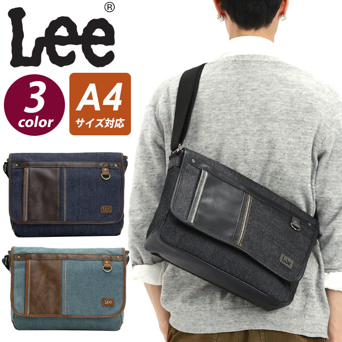 Lee デニムショルダーバッグ　720-2001　ネイビーブルー　新品 Lee リー バッグ 0427003 ショルダーバッグ KIDSショルダー