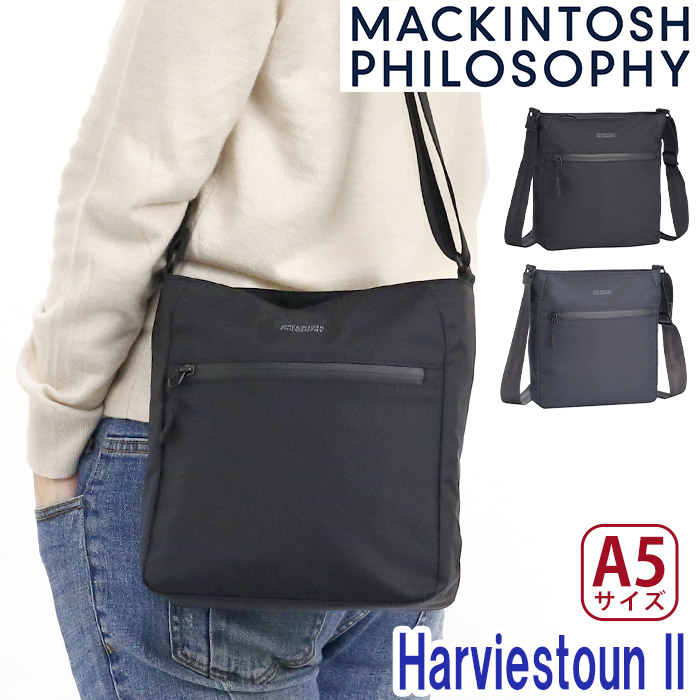MACKINTOSH PHILOSOPHY マッキントッシュ フィロソフィー ショルダーバッグ メンズ ハービストン2 正規品 斜め掛け ショルダー スクエア型 バッグ かばん 小さめ 薄型 スリム スポーティー きれいめ 肩掛け 斜めがけバッグ お出かけ 散策 旅行 A5 4L 17663