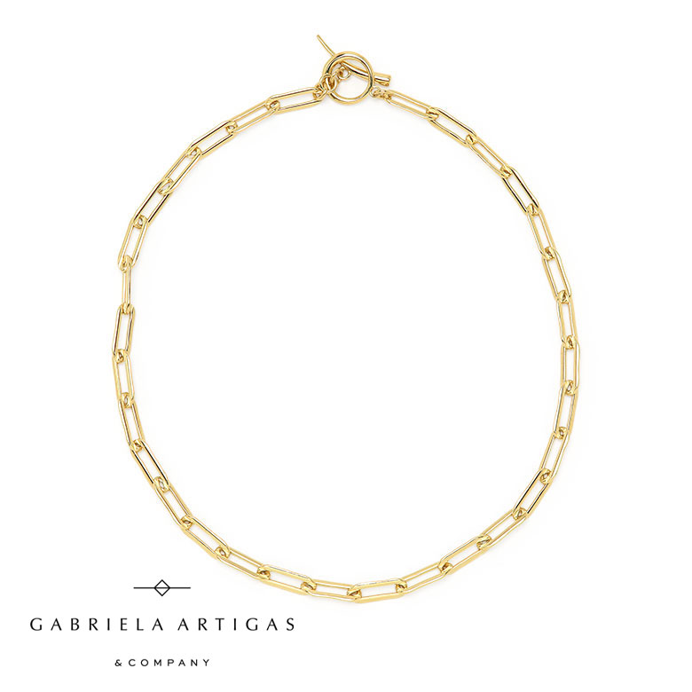 ガブリエラアルティガス ネックレス チェーンネックレス チョーカー ゴールド Gabriela Artigas Rectangular Link Choker 14k Yellow Gold ブランド ジュエリー アクセサリー かわいい おしゃれ レディース 送料無料 レ15 あす楽対応 雑誌掲載多数 注目のメキシコシティ