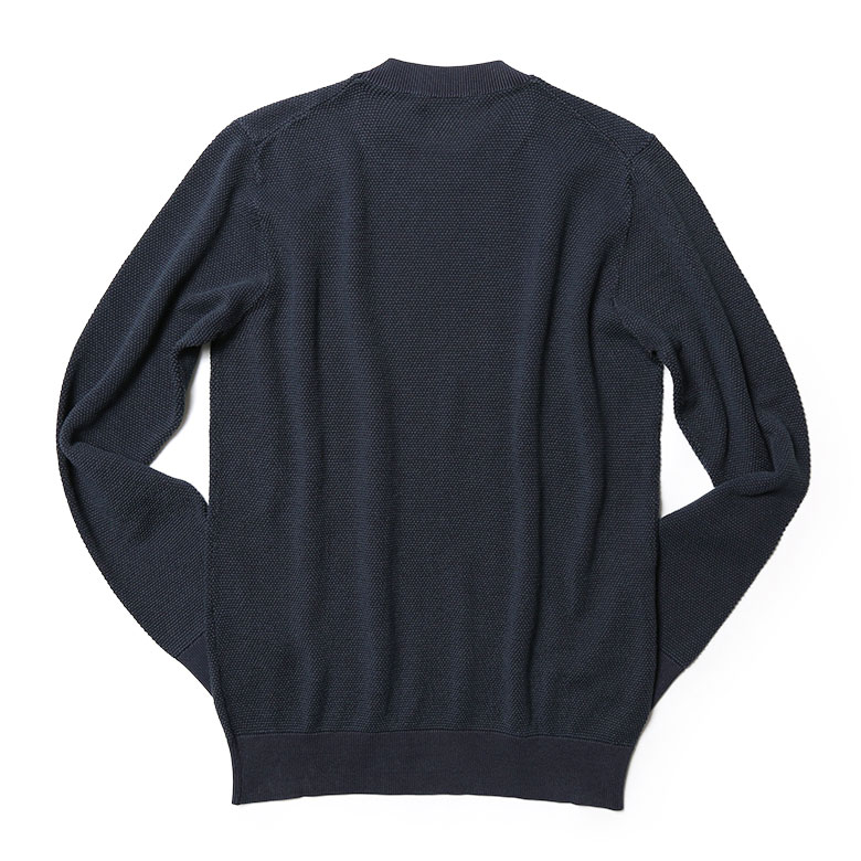 タイトなフィットでシルエット抜群のコットンサマーニット ジャガード 長袖 バーズアイ 春夏 21ss ガーメントダイ チルコロ Circolo1901 製品染め コットン 製品染め ガーメントダイ ニット ポイント10倍 サマーニット 長袖 Circolo1901 イタリア製 メンズ 送料