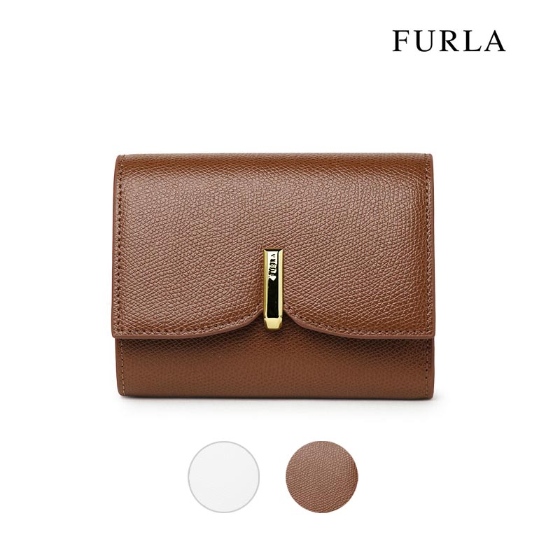 21特集 フルラ 三つ折り財布 リボンウォレット レザー 本革 Furla Ribbon コンパクト ミニウォレット ブラウン ホワイト かわいい レディース レ15 あす楽対応 新着商品 Qchfoundation Ca