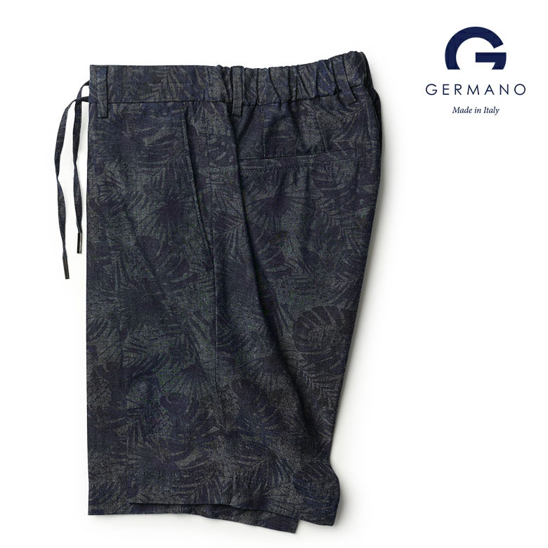 ジェルマーノ パンツ ショートパンツ ショーツ ハーフパンツ デニム 総柄 イタリア製 GERMANO メンズ【返品不可】|VIAJERO