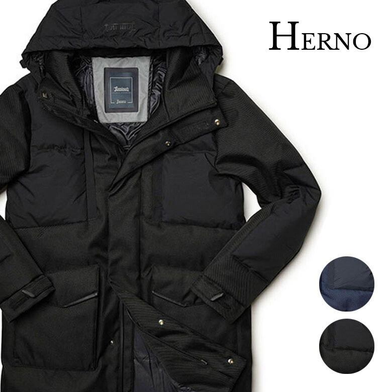 Herno 黒 ダウンジャケット ヘルノ HERNO HERNO ダウンジャケット PI001952D 12017Z （1985