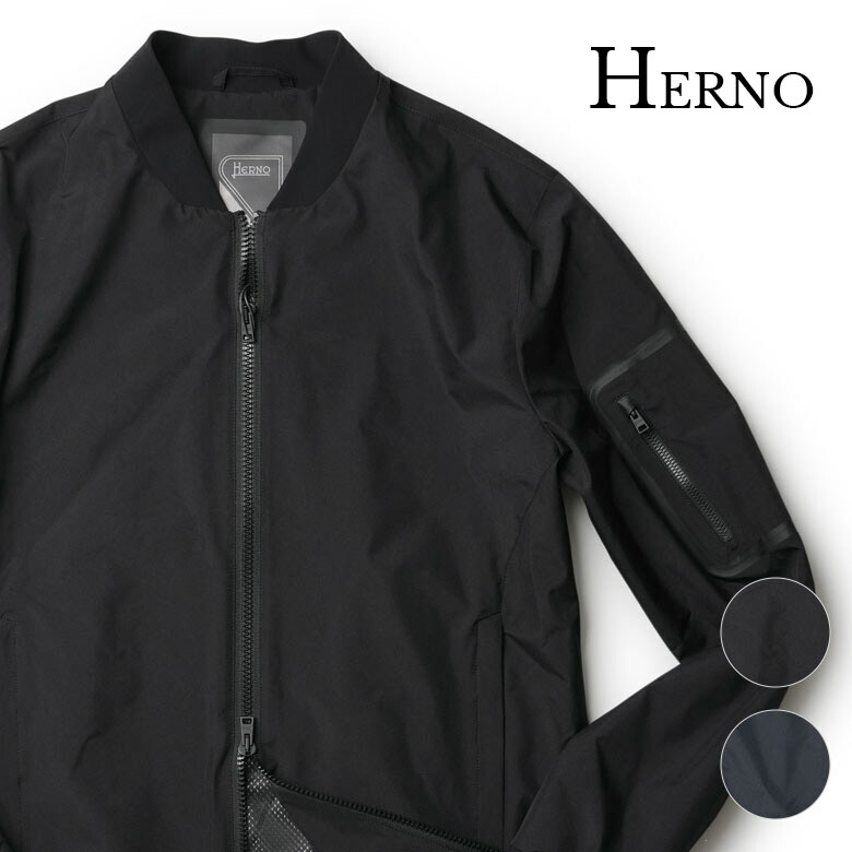 Herno バルカラーコート　機能性中綿あり　ブラック viajero-chocolat_herno-ak