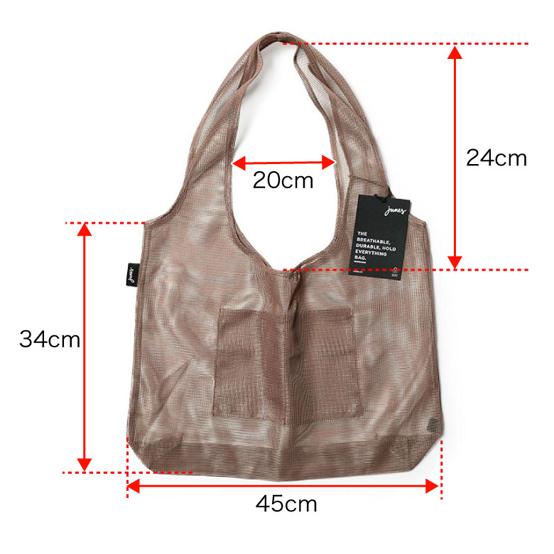 ジュネス エコバッグ メッシュバッグ junes THE EVERYDAY original in mesh おしゃれ かわいい ブランド レディース 買い物袋 エコバック【返品不可】