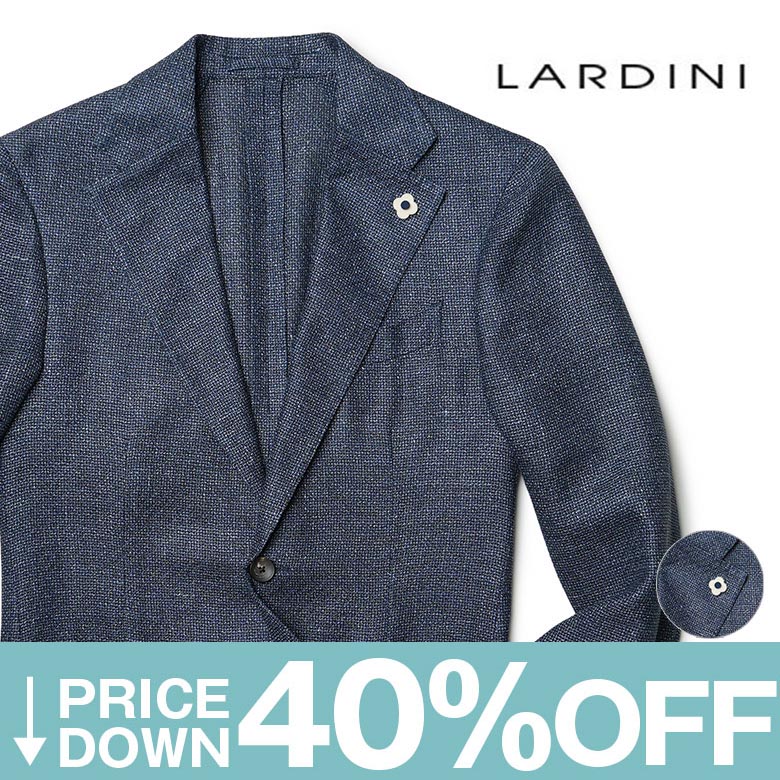 未使用級 LARDINI テーラードジャケット サマーニット XL イタリア製 楽天市場】ラルディーニ ニットジャケット ケーブルニット