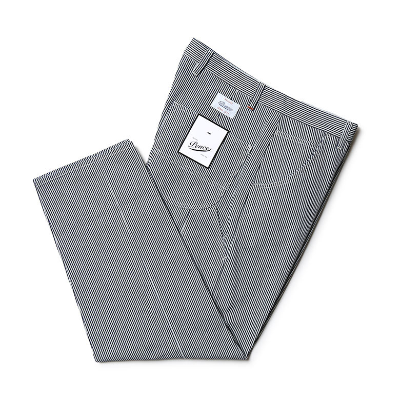 裾直し100円 ペンス ヒッコリーパンツ ワタ カーペンターパンツ カーゴパンツ ベイカーパンツ ヒッコリーデニム Pence メンズ 送料無料 レ15 Amploi Fr