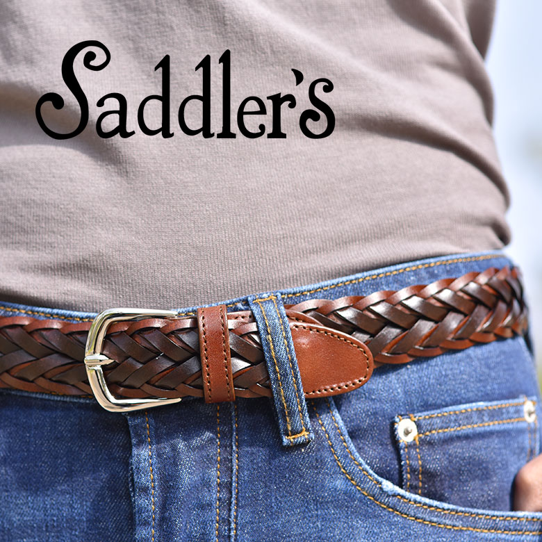 サドラーズ メッシュ ベルト 3cm ハンドメイド G256 Saddler´s