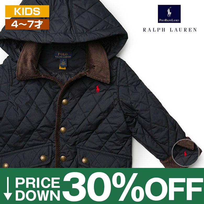 楽天市場】ポロ ラルフローレン ガールズ用 ファー付きフード ダウン