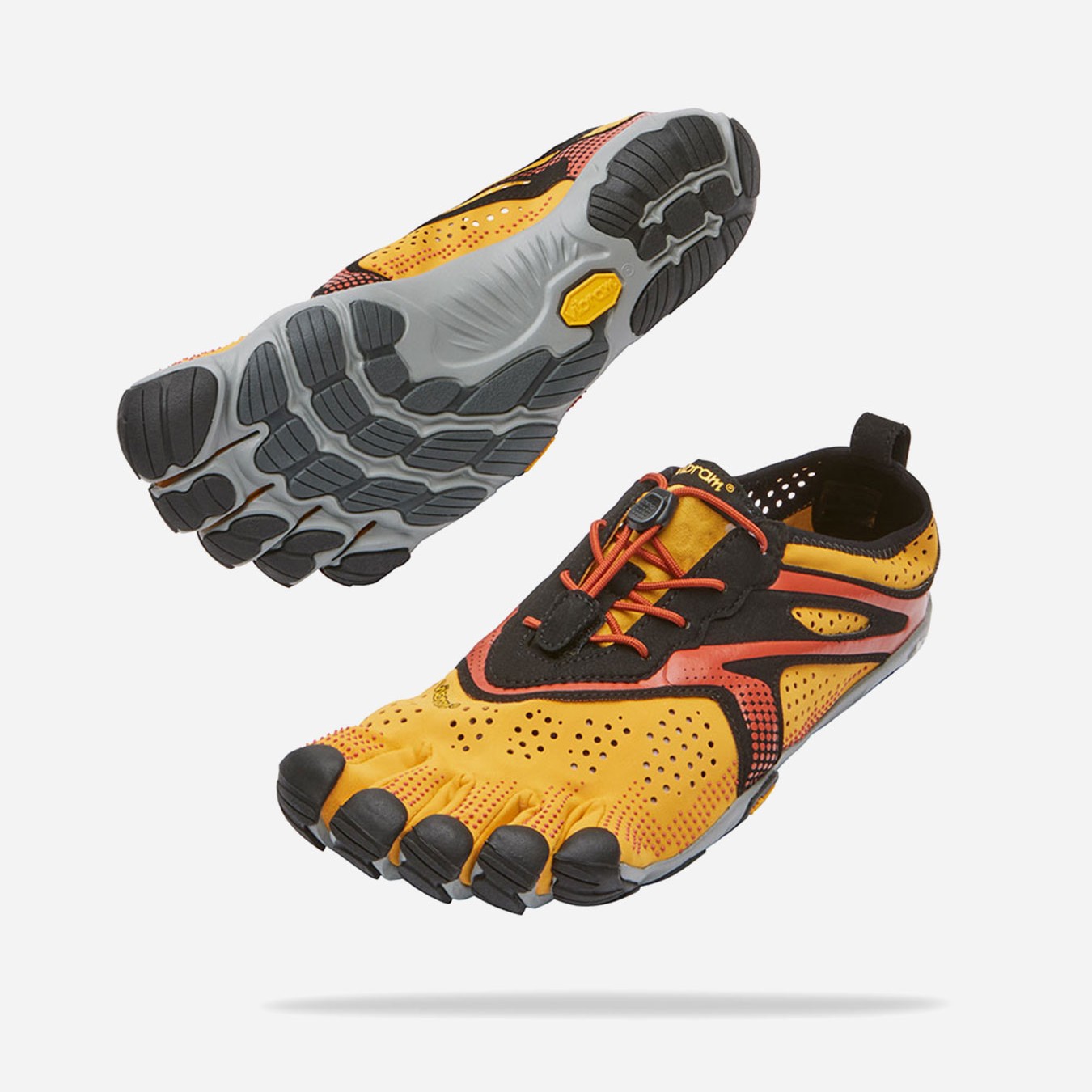 ビブラム Vibram ファイブフィンガーズ メンズ V-Run Golden/Yellow/Black / ゴールデンイエローブラック 23M7002《五本指 シューズ FiveFingers ベアフット ランニング ウォーキング 靴》｜Vibram Fivefingers Japan