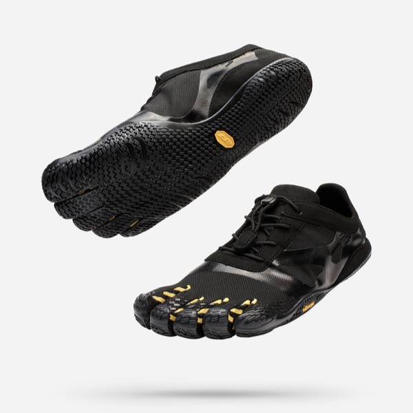 ビブラム Vibram ファイブフィンガーズ メンズ KSO EVO BLACK YELLOW / 黒いこと黄色 25M0702《五本指 シューズ FiveFingers ベアフット 形づくる インドア 相応うネス 駈けっくら ウォーキング 靴》