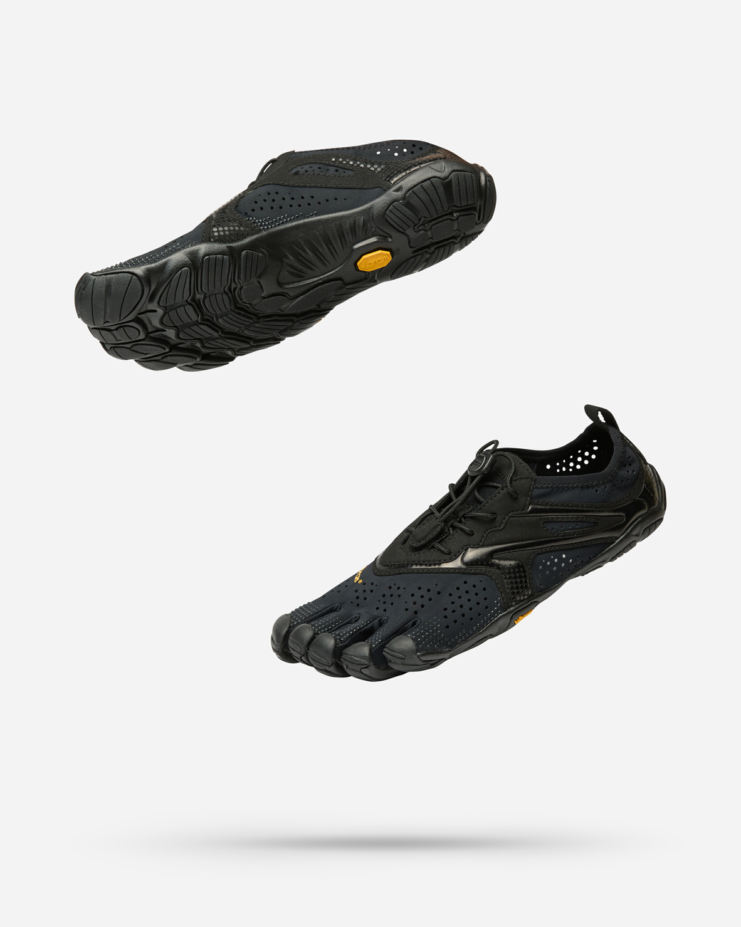 ビブラム Vibram ファイブフィンガーズ レディース V-Run Total Black / トータルブラック 26W7001 《五本指 シューズ FiveFingers ベアフット ランニング ウォーキング 靴》|Vibram Fivefingers Japan