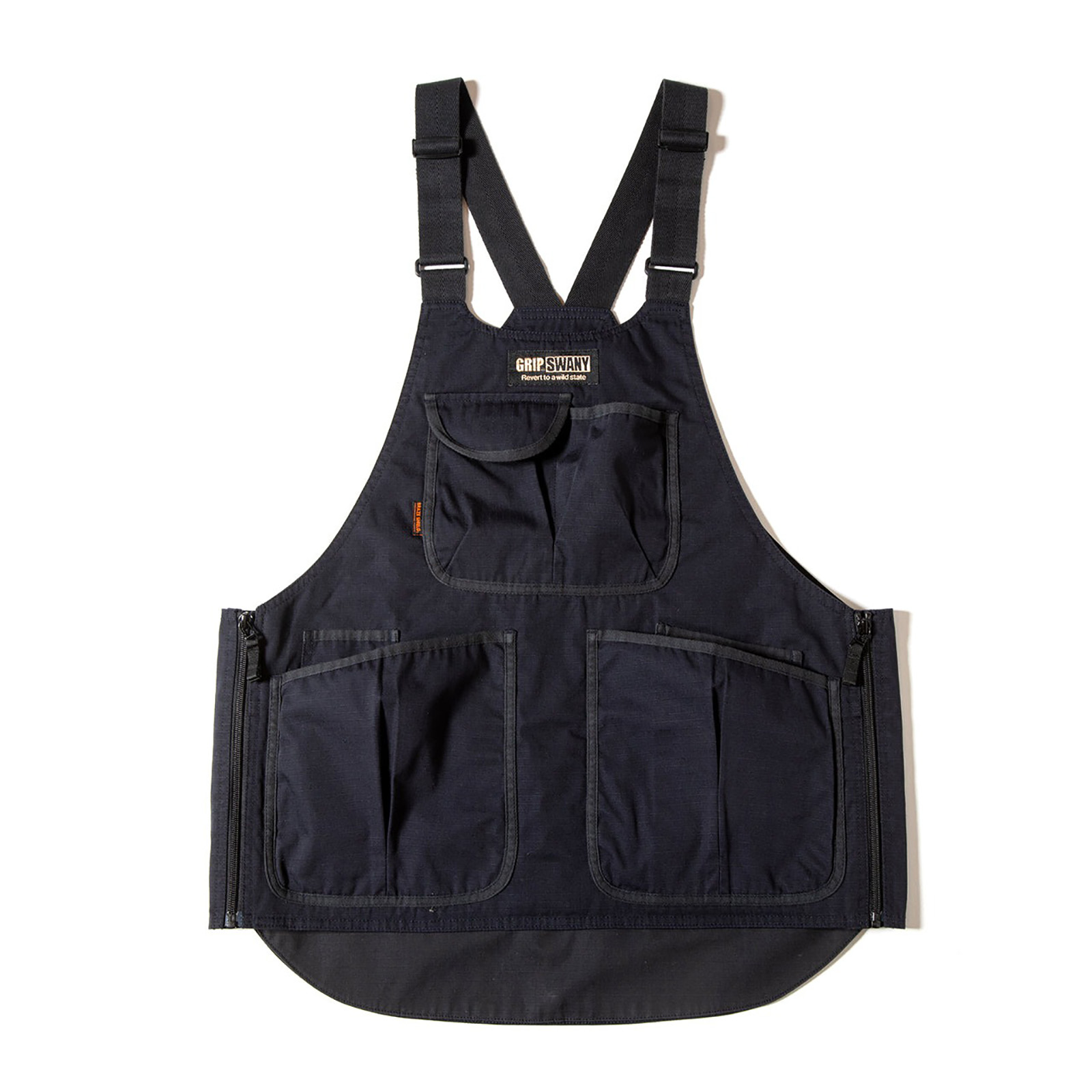 グリップスワニー Grip Swany FIREPROOF APRON VEST BLACK [GSV-04V2 ファイヤープルーフエプロンベスト 黒いこと BRAZESHELDより良い 2WAY 難燃][A配]