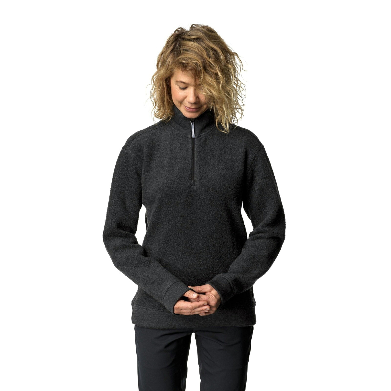 フーディニ Houdini Womens Alto Half Zip true black [1202349001 ウィメンズ アルトハーフジップ レディース]｜vic2（ビックツー）吉祥寺