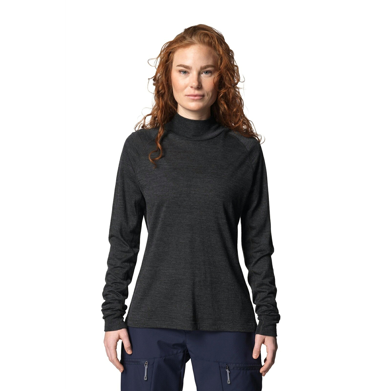 フーディニ Houdini Womens Activist Turtleneck true black [1300549001 ウィメンズ アクティビストタートルネック レディース]｜vic2（ビックツー）吉祥寺
