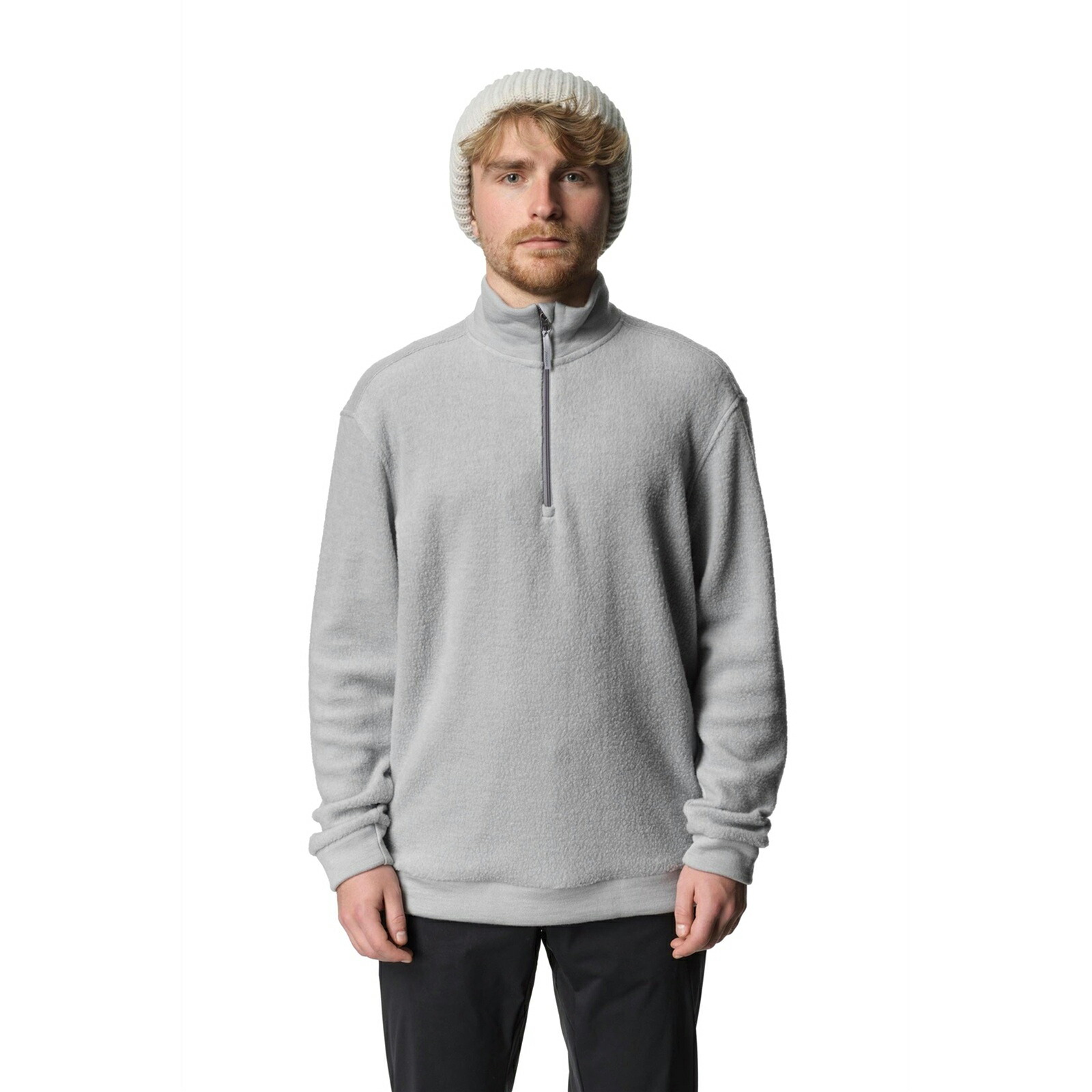 フーディニ Houdini Mens Alto Half Zip Cloudy Gray [220234A871 メンズ アルトハーフジップ ハーフジップセーター]