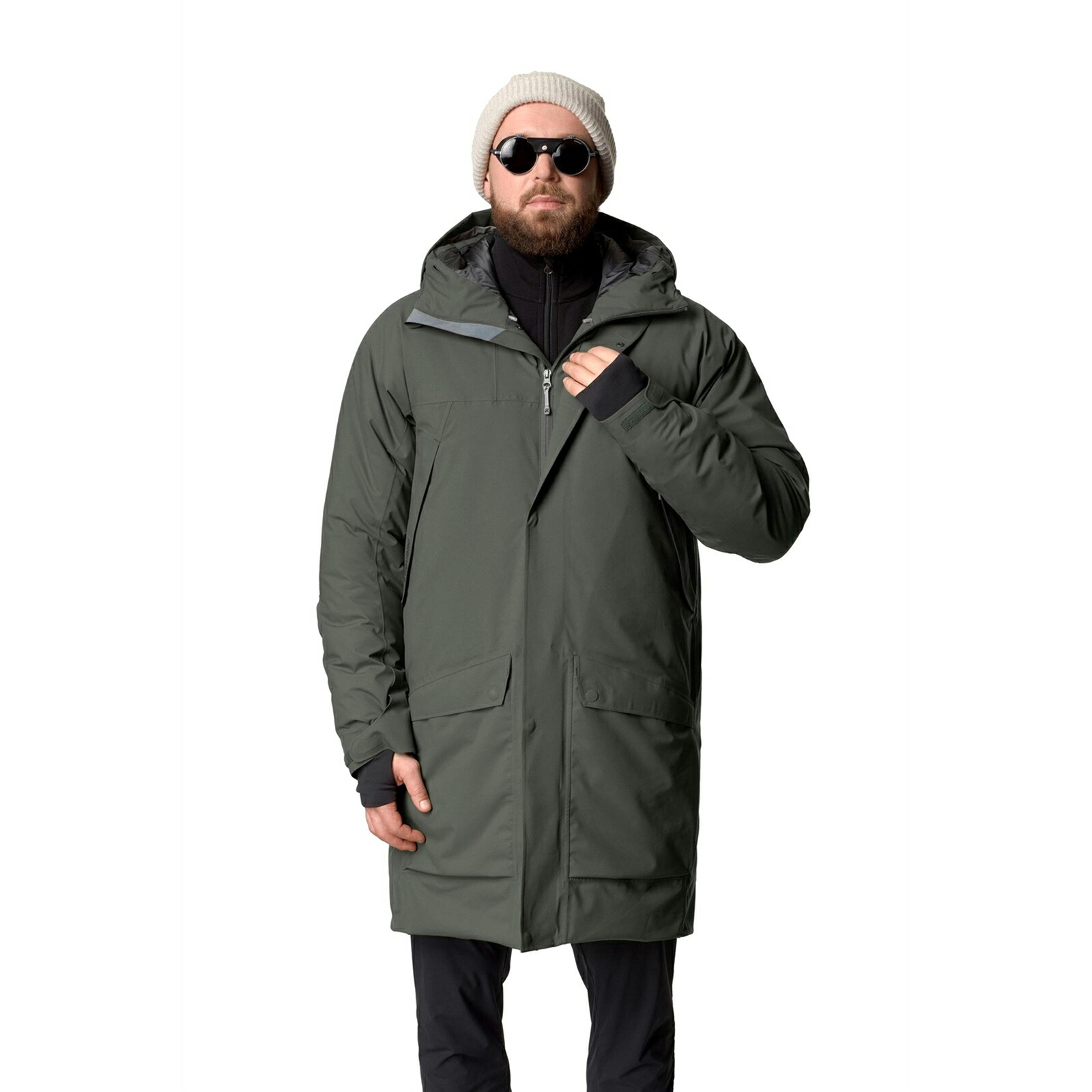 フーディニ Houdini Mens Fall in Parka baremark green [2485141741 メンズ フォールインパーカー インサレーション入り防水コート]