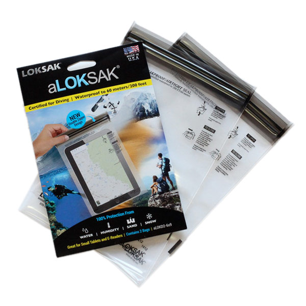 楽天市場 ロックサック Loksak Aloksak 防水マルチケース 2枚入 ミニタブレット向けサイズ 防水 ケース ポーチ モバイルケース 携帯 タッチパネル Vic2 ビックツー
