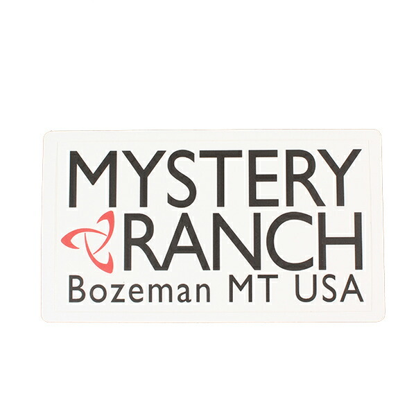 【楽天市場】ミステリーランチ MYSTERY RANCH Hritage Logo Sticker White [ステッカー][ヘリテージロゴ ...