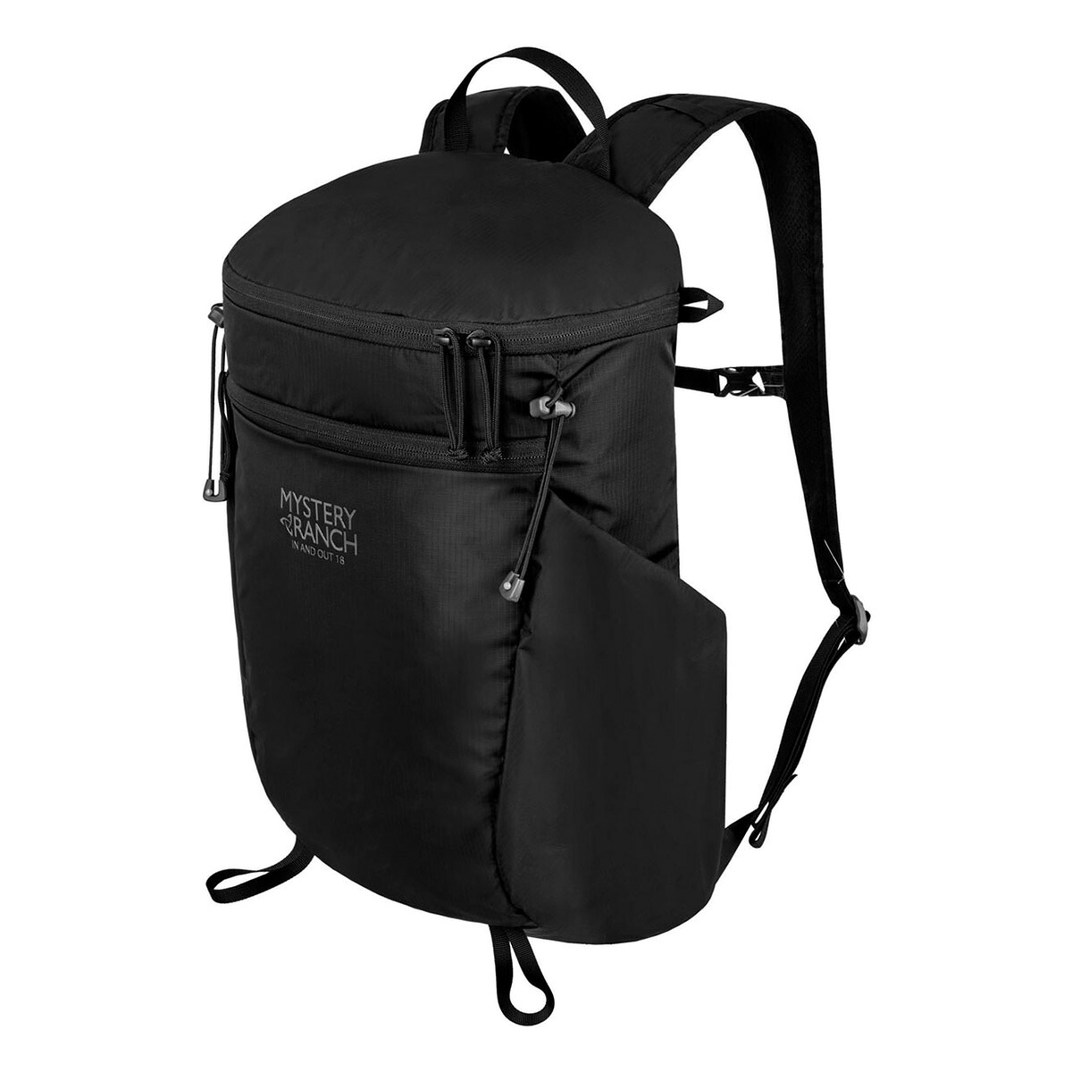 不可思議晩ご飯 MYSTERY RANCH IN \u0026 OUT 18 Black [インアンドアウト 18L うしろ側容器に並べる 19761672001000]